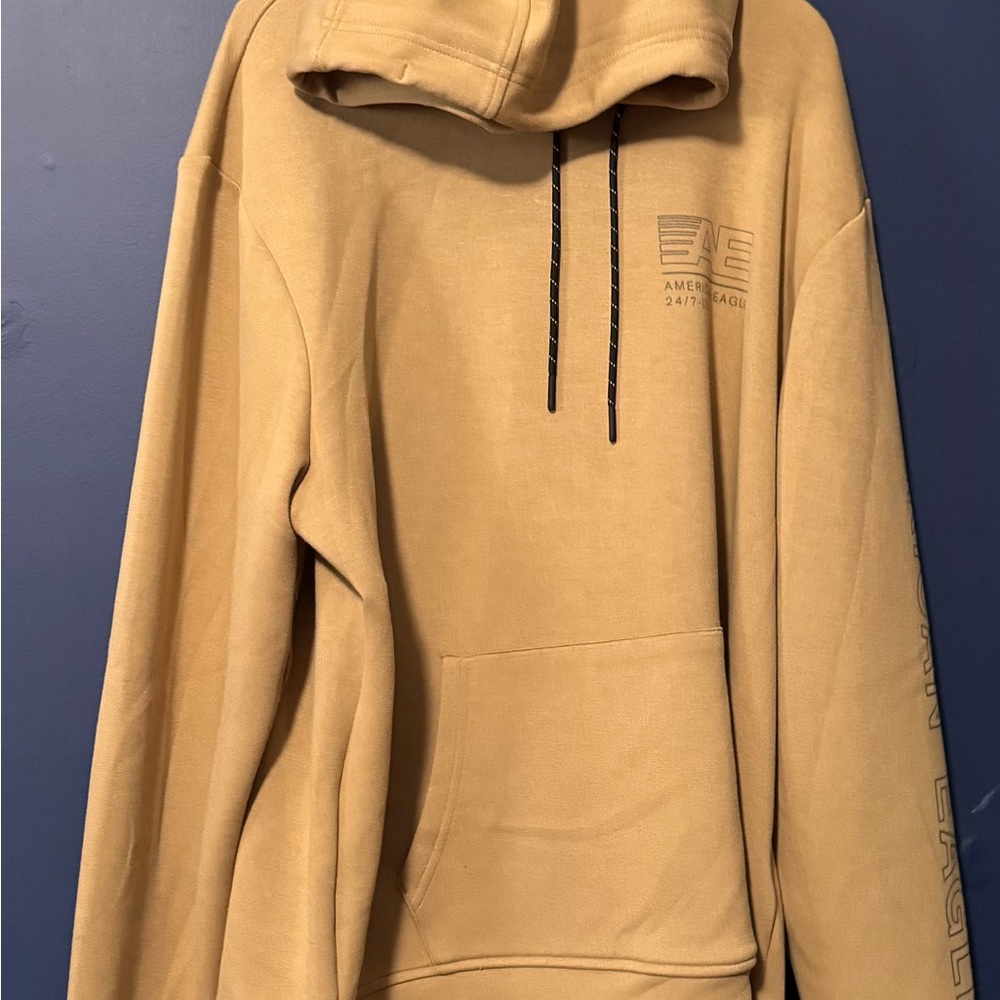 American Eagle Outfitters Beige Hoodie for Men Medium AE